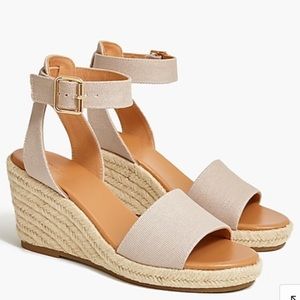 NWT J. Crew Factory Canvas Espadrille Sandals